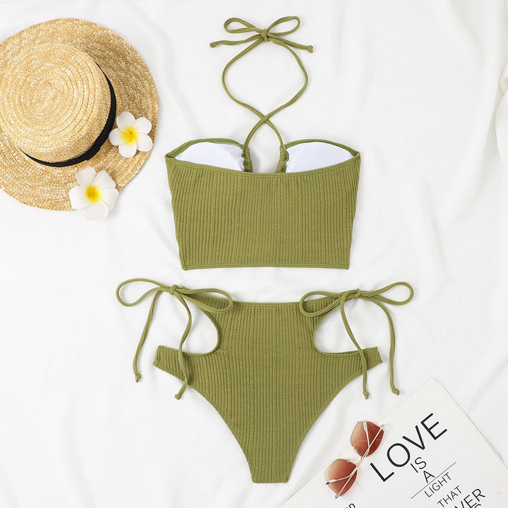 Damen Bikini-Set mit raffiniertem Rippendesign und verstellbarem Bindesystem Echo Archiv