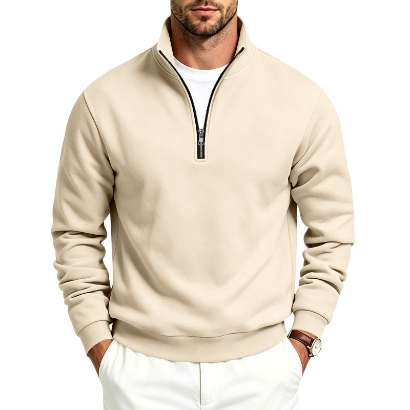 Herren Halbzip-Sweatshirt mit Troyerkragen und weicher Fleece-Innenseite – Norvane