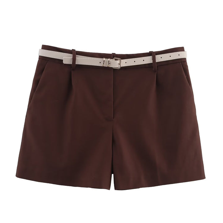 Damen elegante Shorts mit praktischem Gürtel Echo Archiv