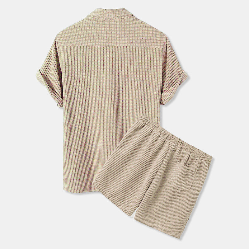 Damen Sonnen-Pyjama Set mit kurzem Shirt und Hose Echoarchiv