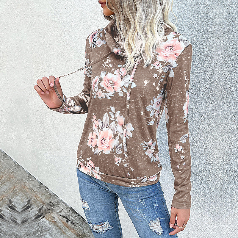 Damen Floral Motiv Hoodie Echo Archiv