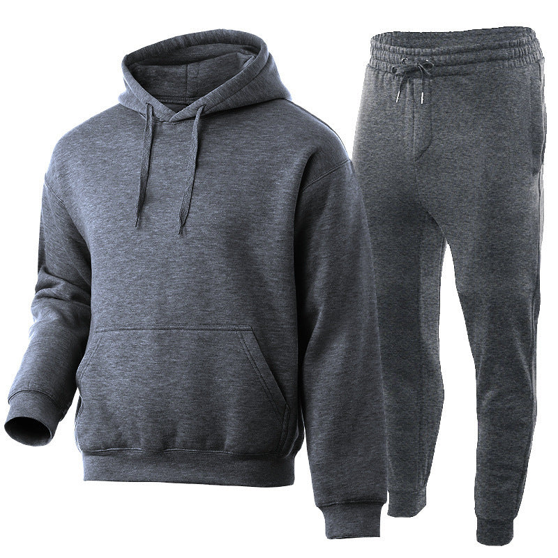 Unisex Premium-Sweatset mit doppelt vernähtem Hoodie, Kängurutasche und ergonomischer Tapered-Jogginghose Echo Archiv