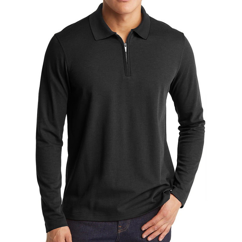 Herren sportliches Langarmshirt mit Reißverschluss Echoarchiv