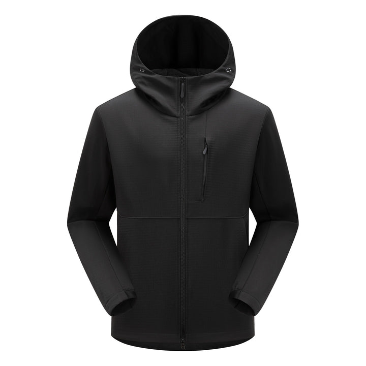 Herren Softshell-Funktionsjacke mit Wattierung, Kapuze & Zwei-Wege-Reißverschluss Echoarchiv