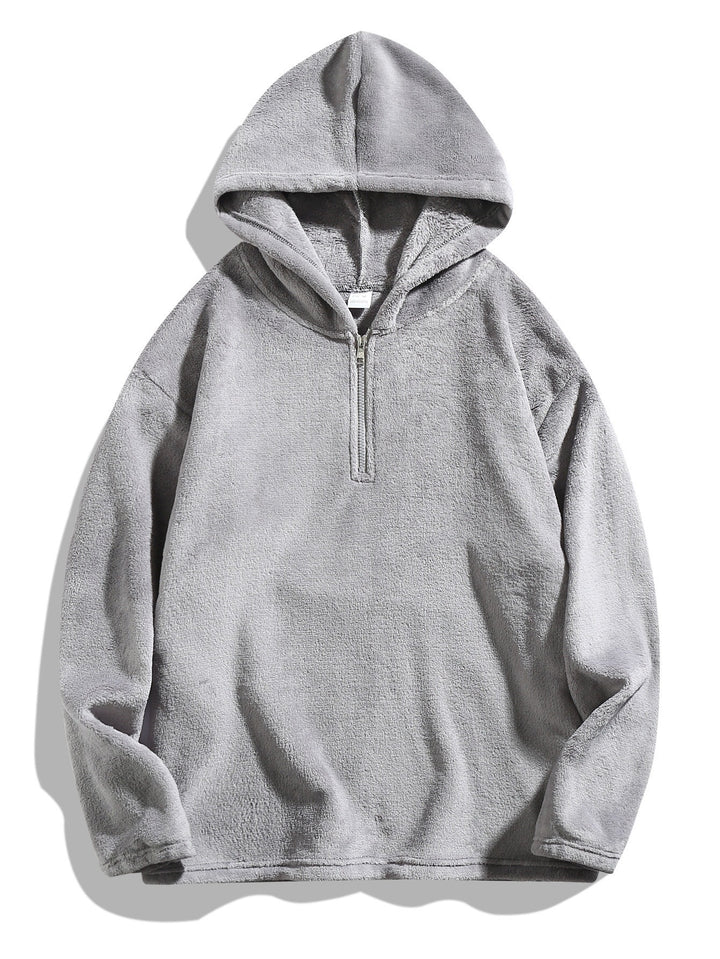 Herren kuscheliger Fleece-Hoodie mit praktischer Reißverschlussöffnung Echoarchiv