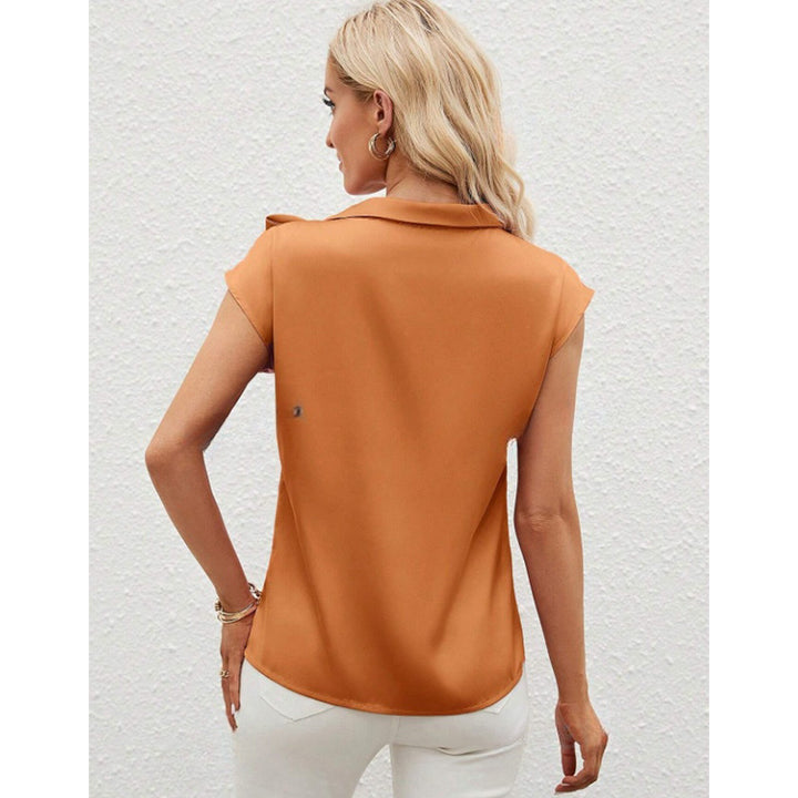 Damen Elegante Satinbluse mit Schleifendetail Echo Archiv
