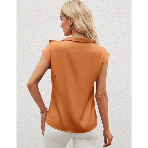 Damen Elegante Satinbluse mit Schleifendetail Echo Archiv
