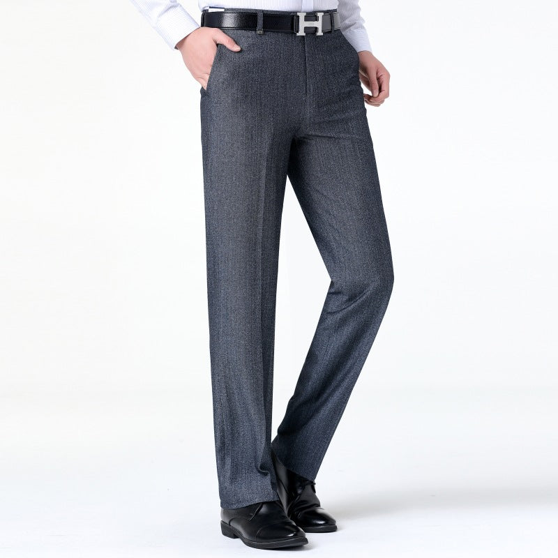 Herren elegante Anzughose mit feinem Strukturdesign Echoarchiv