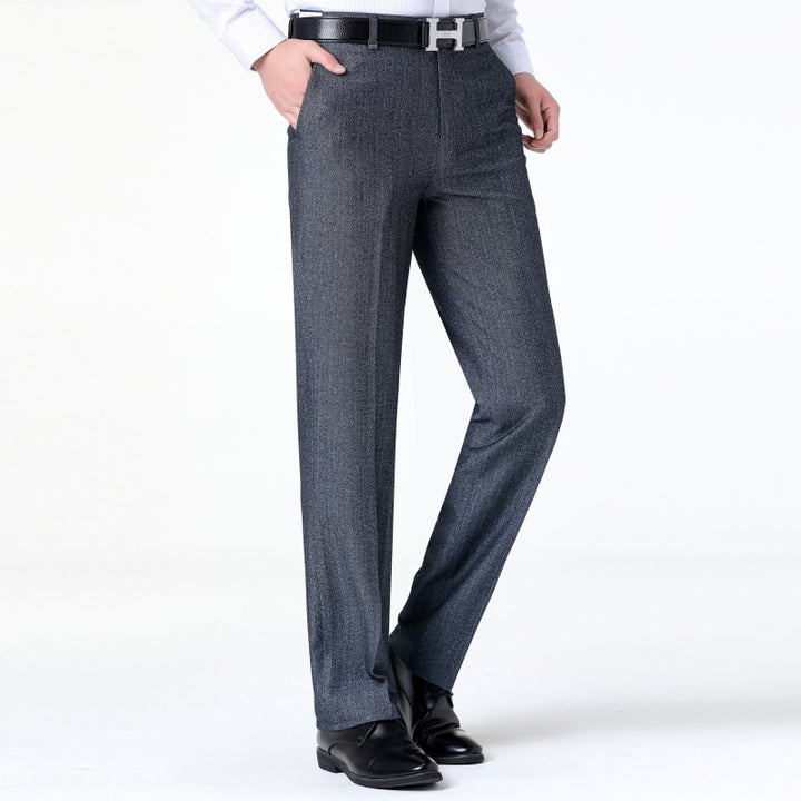 Herren elegante Anzughose mit feinem Strukturdesign Echoarchiv