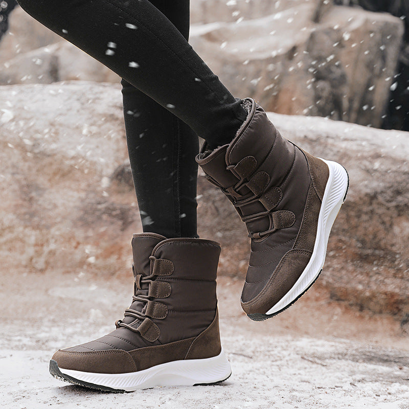 Damen Gefütterte Stepp‑Winterstiefel mit Isolierung und rutschfester EVA‑Sohle Echo Archiv