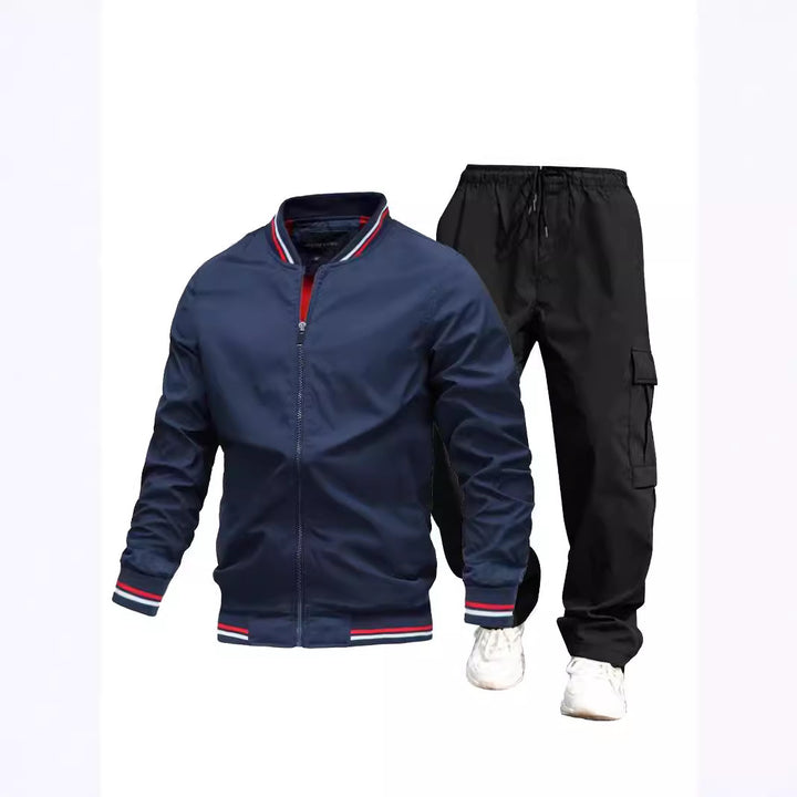 Herren Sportliche Jacke und Cargo-Hose Set Echo Archiv