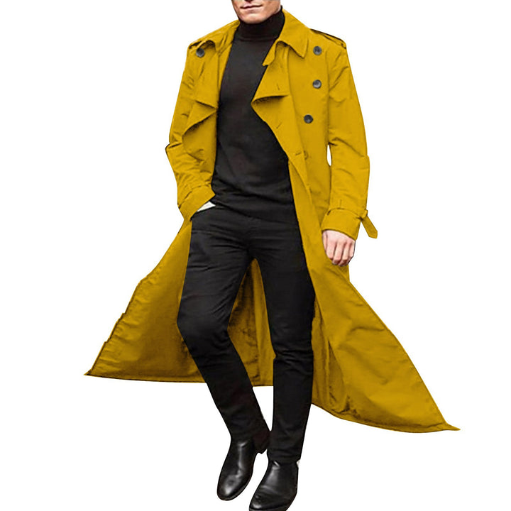 Herren Trenchcoat mit doppelter Knopfleiste und urbanem Design Echoarchiv