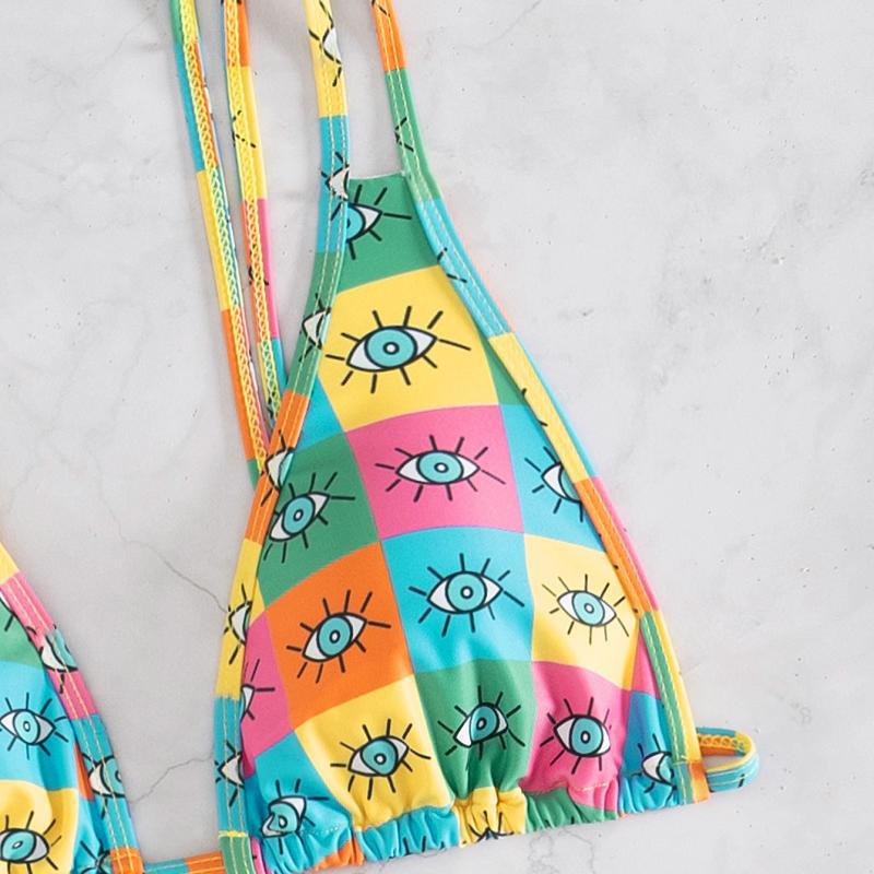 Damen Triangel-Bikini mit auffälligem grafischen Design Echo Archiv