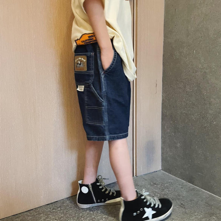 Jungen lässige Jeans-Shorts mit großen Taschen Echo Archiv
