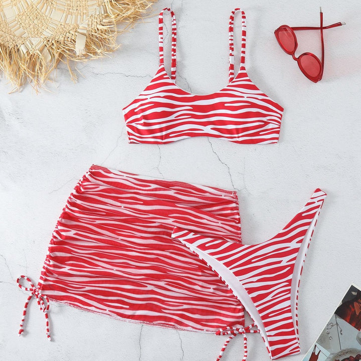 Damen Bikini-Set mit eleganter Wendewickelrock-Optik Echo Archiv