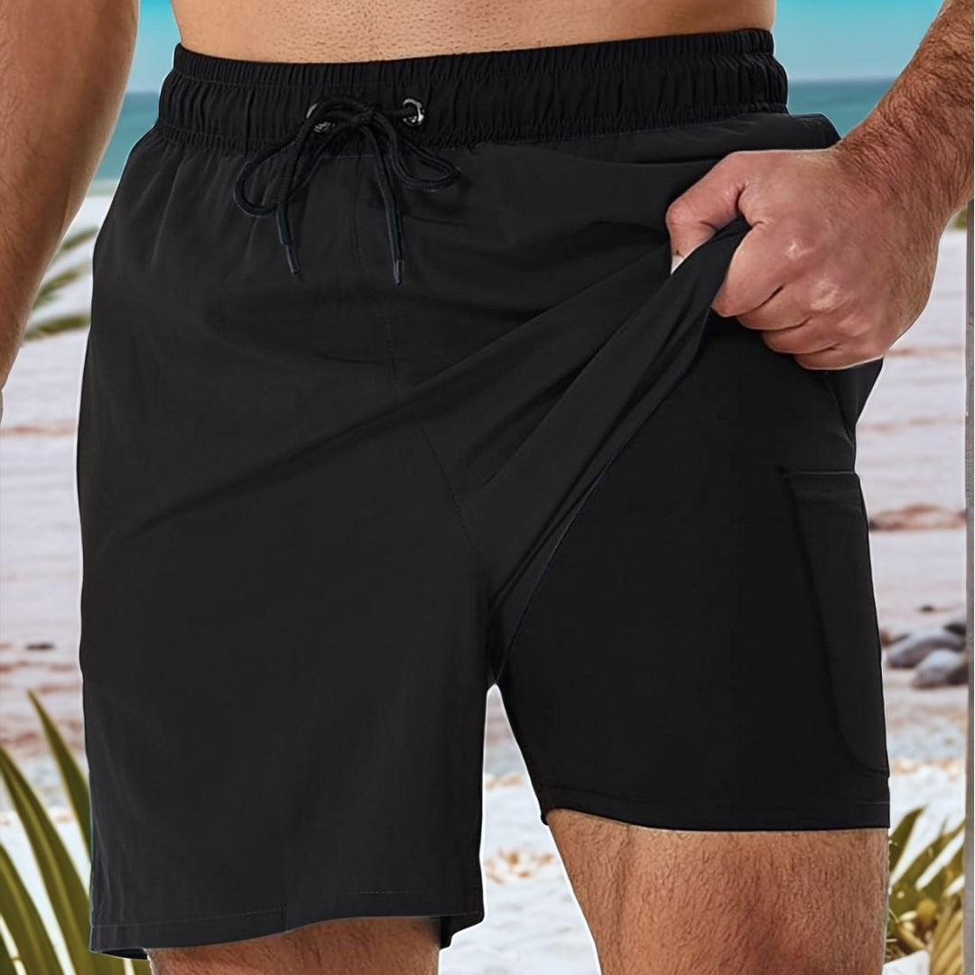 Herren Komfortable Badeshorts Echo Archiv