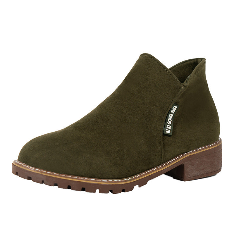 Damen nan elegante Chelsea-Ankleboot aus Veloursoptik mit seitlichem Reißverschluss und profilstarker Laufsohle Echo Archiv