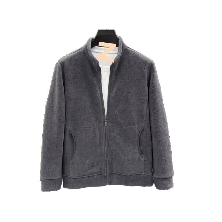 Herren Fleecejacke mit Stehkragen und Reißverschluss Echo Archiv