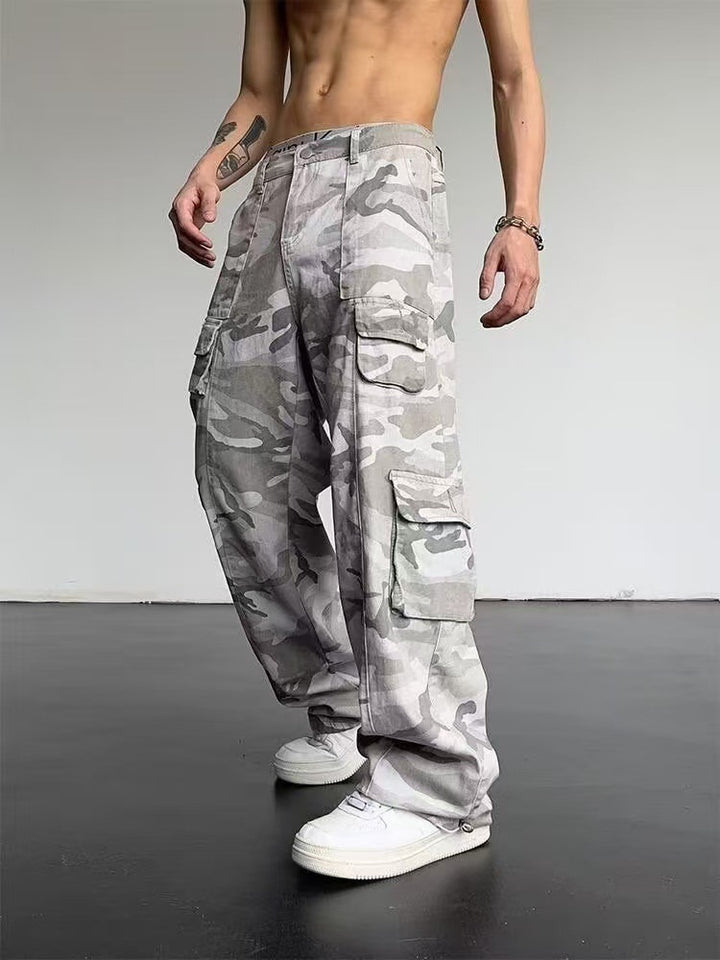 Herren Camouflage Cargo-Hose mit lockerer Passform Echo Archiv