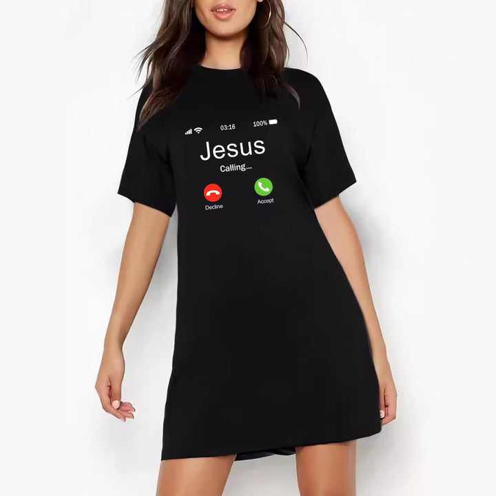 Damen Oversized T-Shirt mit inspirierendem Schriftzug und auffälligem Grafikdesign Echo Archiv