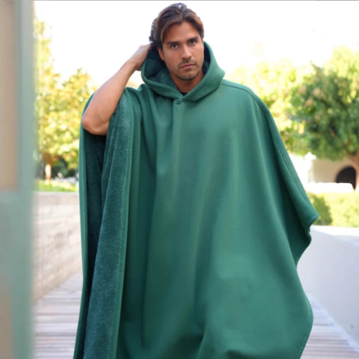 Unisex nan Kapuzen-Poncho Kuscheldecke mit weichem Futter und großzügigem Oversize-Schnitt Echo Archiv