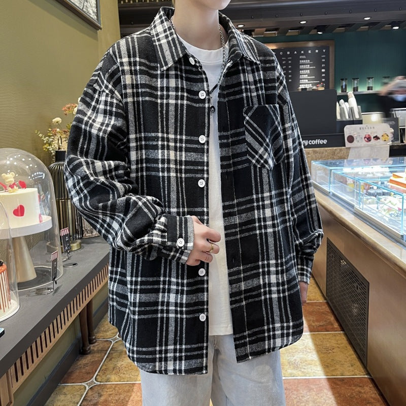 Unisex Karierte Flanellhemd Echo Archiv