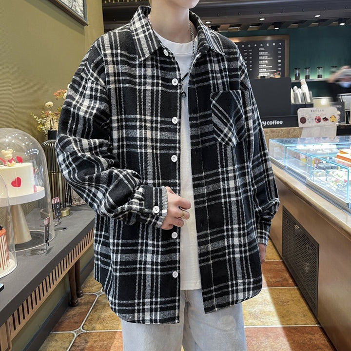 Unisex Karierte Flanellhemd Echo Archiv