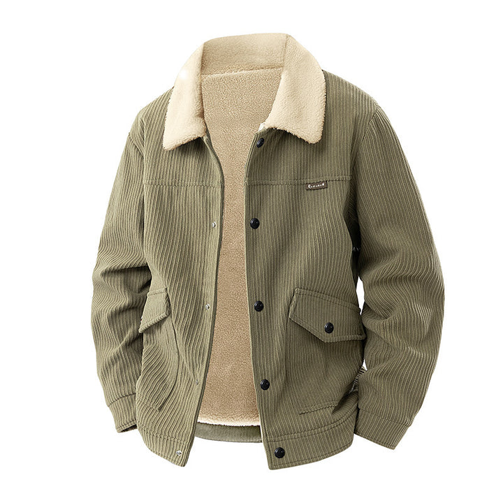 Herren Modische Steppjacke mit Teddyfutter Echo Archiv
