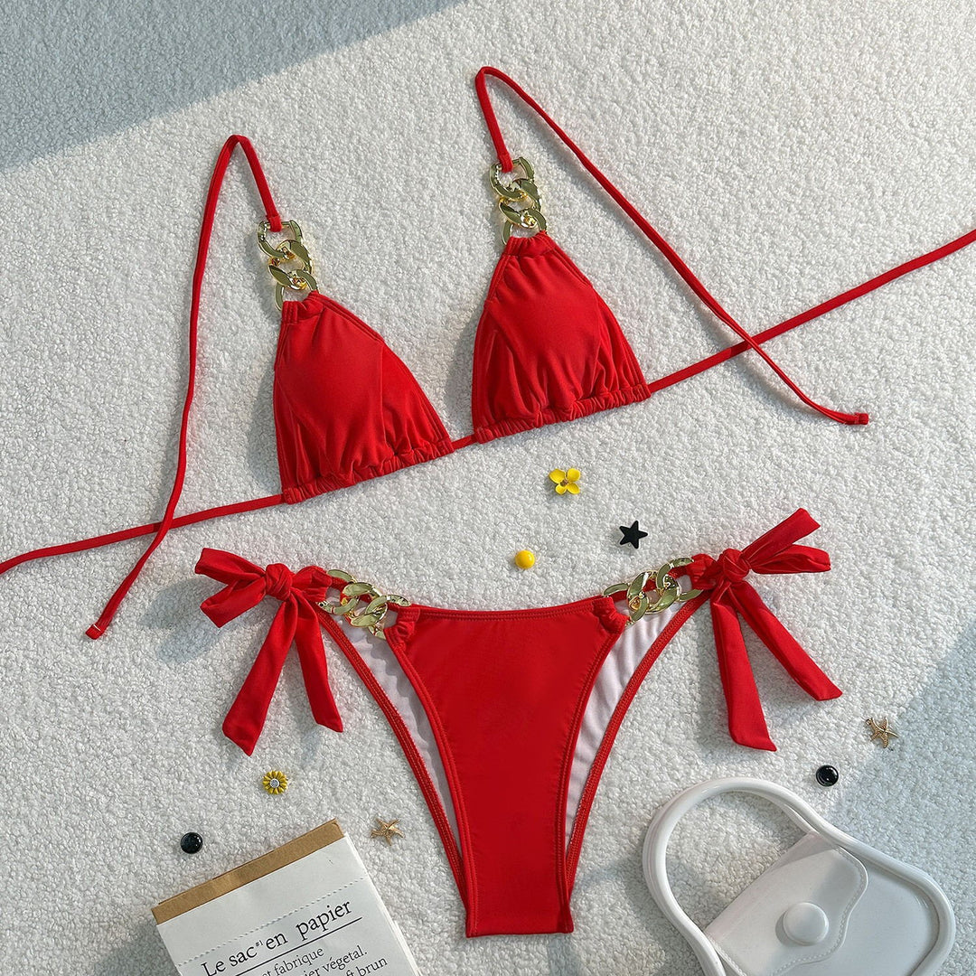Damen Triangel-Bikini mit elegantem Ketten-Detail Echo Archiv