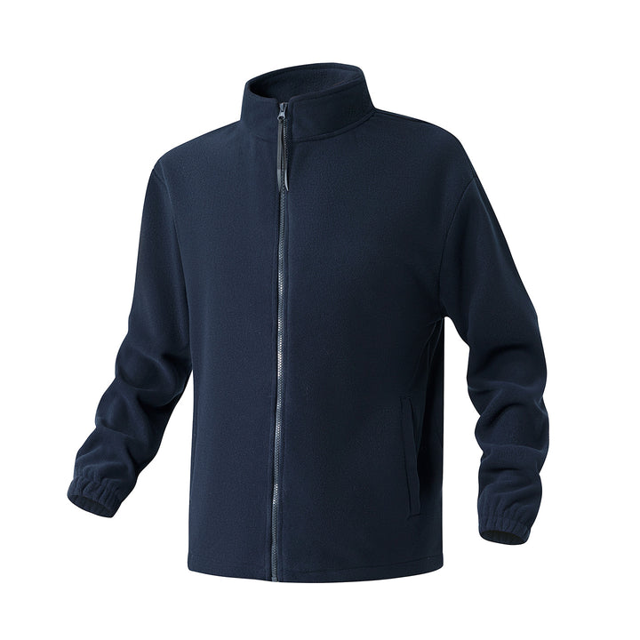 Herren Fleecejacke mit Stehkragen, durchgehendem Reißverschluss und elastischen Bündchen Echo Archiv