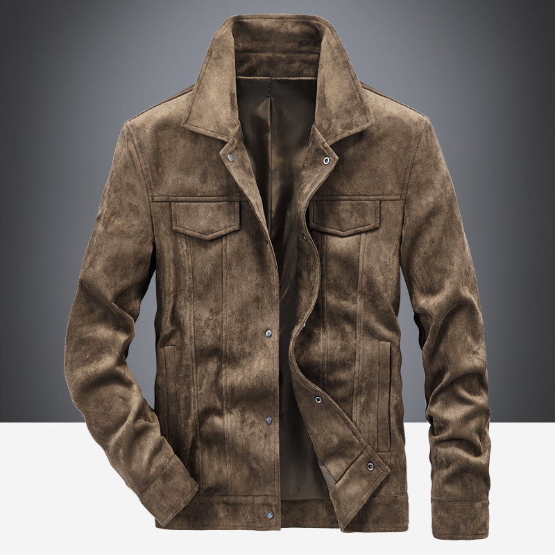 Herren Wildlederjacke im modernen Freizeitstil Echoarchiv