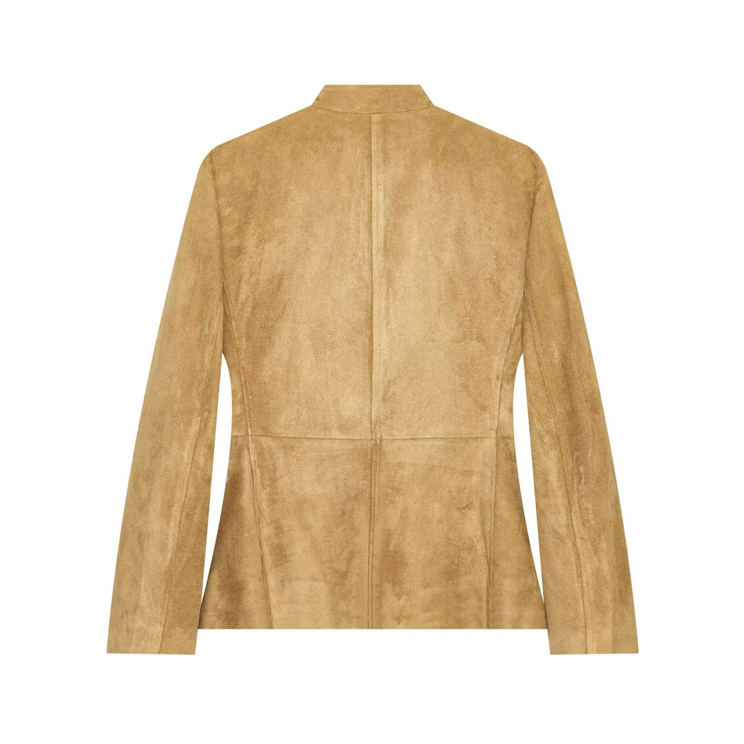 Damen Wildlederjacke im Militärstil mit Stehkragen Echo Archiv