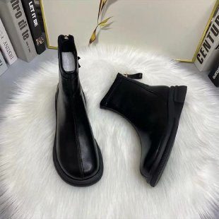 Damen Modische Stiefeletten mit elegantem Reißverschluss Echo Archiv