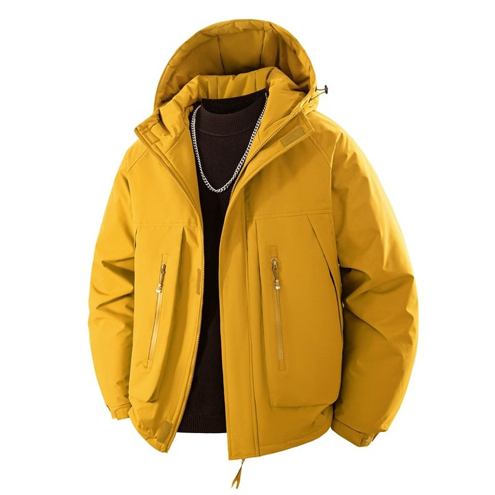 Herren Wattierte Kapuzen-Outdoorjacke mit wasserabweisender Membran und technischen Reißverschlusstaschen Echo Archiv