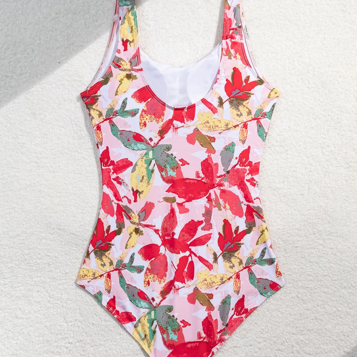 Damen Einteiliger Badeanzug mit floralem Muster Echo Archiv