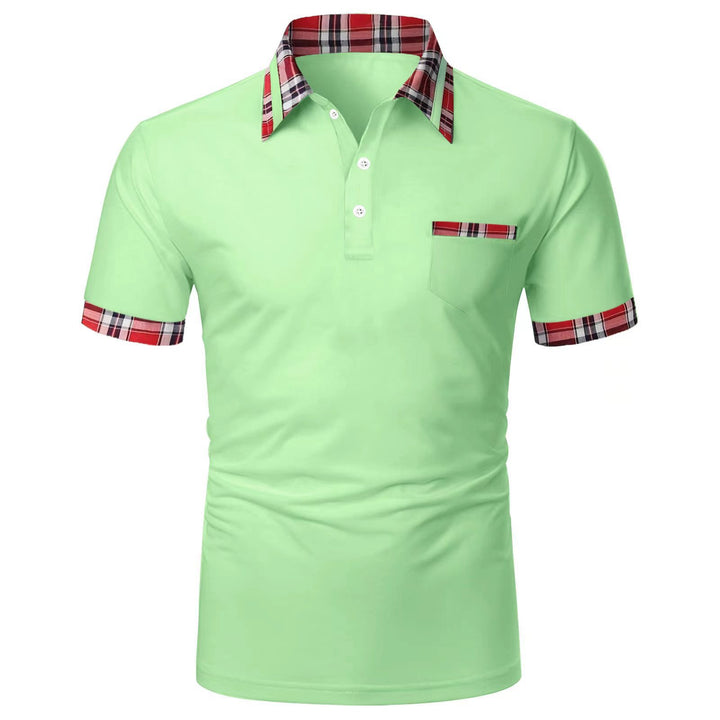 Herren Poloshirt mit Karree-Design Echoarchiv