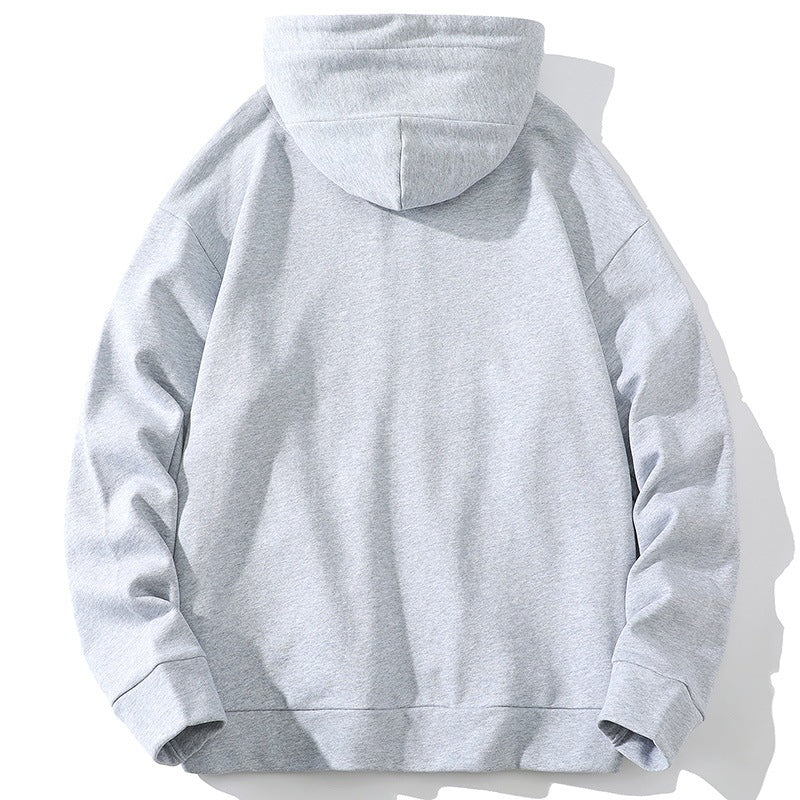 Unisex Oversize Kapuzen-Zipjacke aus weichem Fleece mit durchgehendem Reißverschluss und Eingrifftaschen Echoarchiv