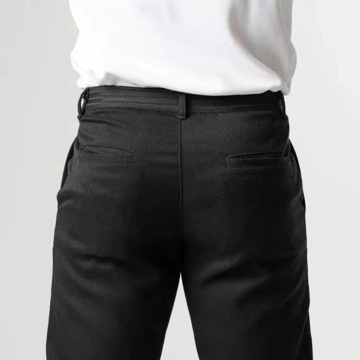 Herren modische Chino-Hosen mit elastischem Bund und praktischen Taschen Echoarchiv