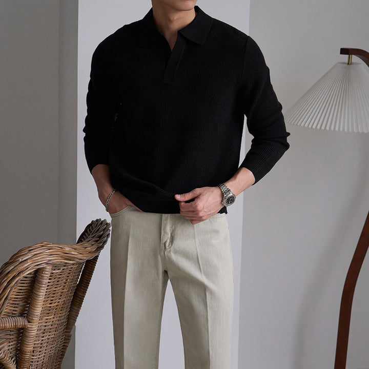 Herren Modischer Polo Pullover Echoarchiv