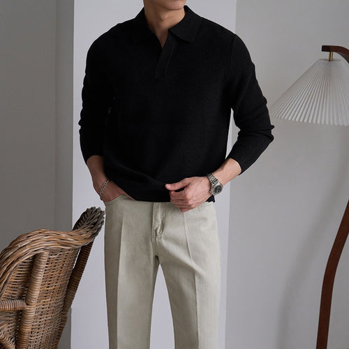 Herren Modischer Polo Pullover Echoarchiv