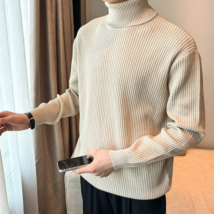 Herren Strickpullover mit hohem Kragen Echo Archive