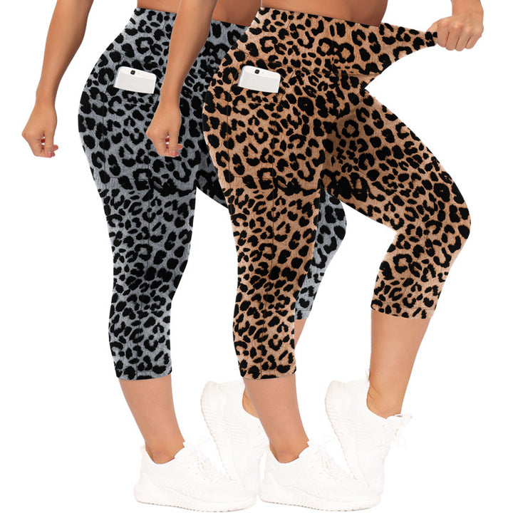 Damen Sculpting-Capri mit hoher Taille, Seitentaschen und formender Nahtführung echoarchiv-