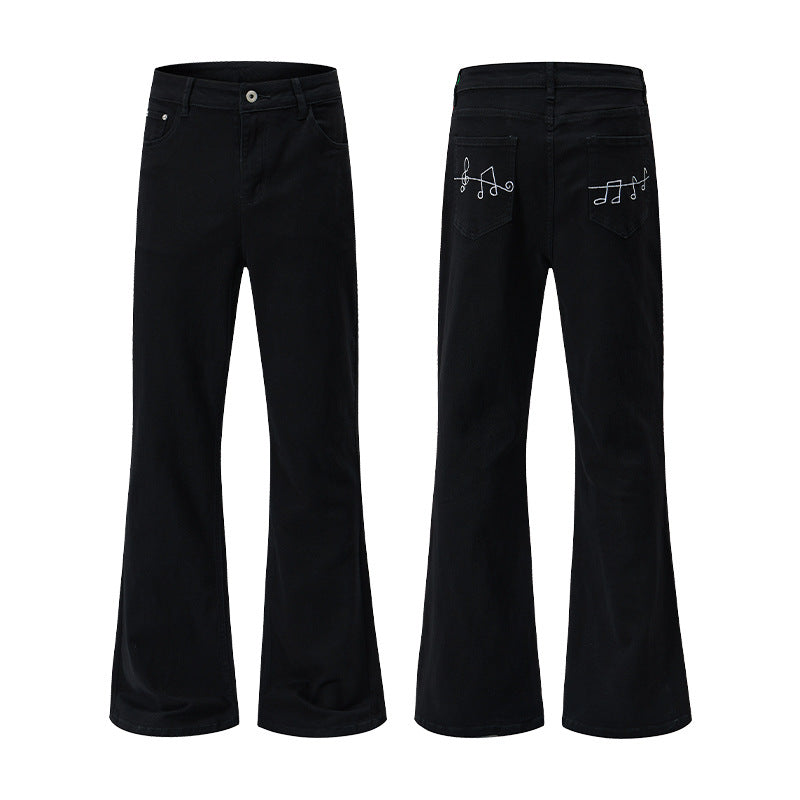 Damen Weit geschnittene Tiefer‑Schritt Five‑Pocket‑Jeans mit verlängertem Saum Echo Archiv