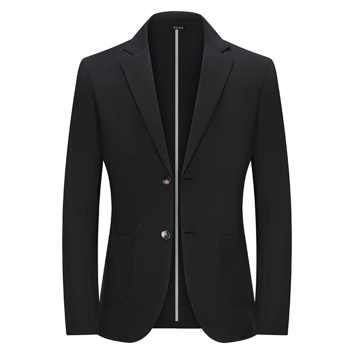 Herren Modernes Slim-Fit Sakko mit schmalem Revers und aufgesetzten Taschen Echoarchiv