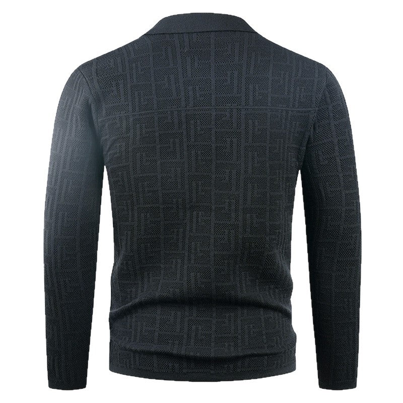 Herren modische Strickjacke mit einzigartigem Muster Echoarchiv