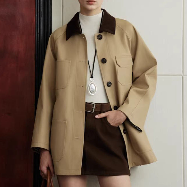 Damen Modische Jacke mit klassischem Schnitt Echoarchiv