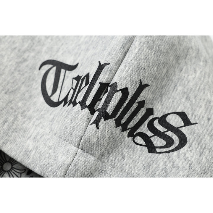 Unisex Kapuzenpullover im Urban‑Gothic‑Print mit geripptem Saum Echoarchiv