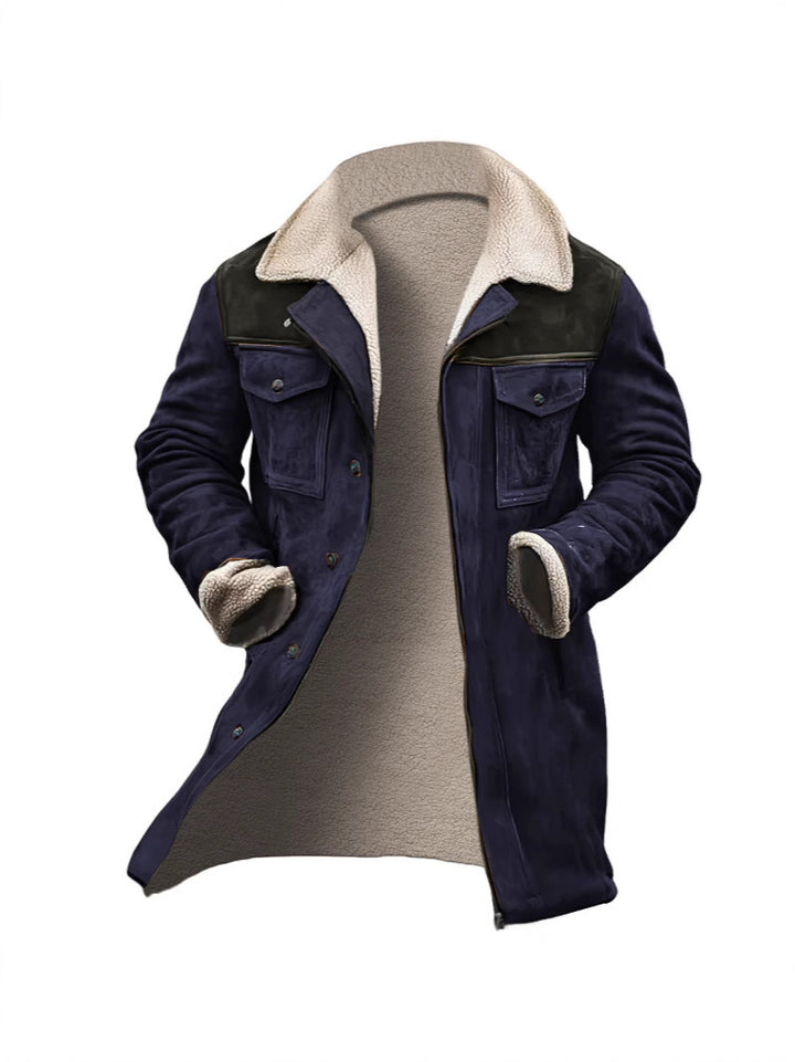 Herren Lammfelljacke mit stylischem Schafsfutter und praktischen Taschen Echoarchiv
