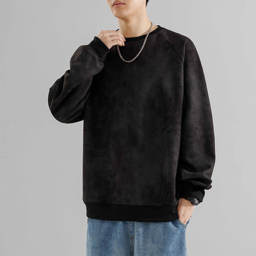 Herren lässiger Sweatshirt mit Raglanärmeln Echoarchiv