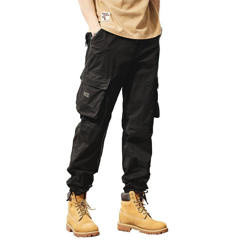 Herren Robuste Utility-Cargo-Hose mit Mehrfachtaschen, verstärkten Kniepaneelen und geradem Bein Echo Archiv